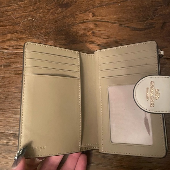 Coach Beige Wallet with Floral Accents - Picture 2 of 3